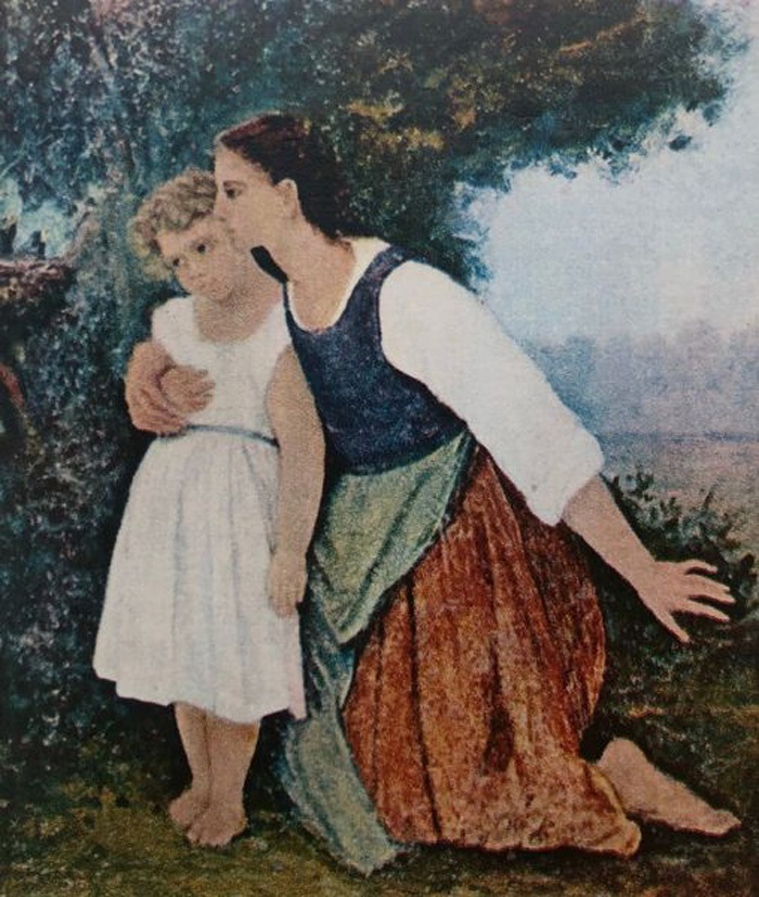 «Мати і дитина» – картина, яку намалювала Леся Українка. Олія. 1893 р.