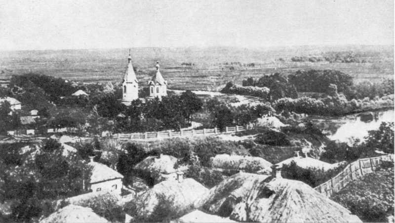 Вид на Михайлівську церкву із Драгоманової гори. 