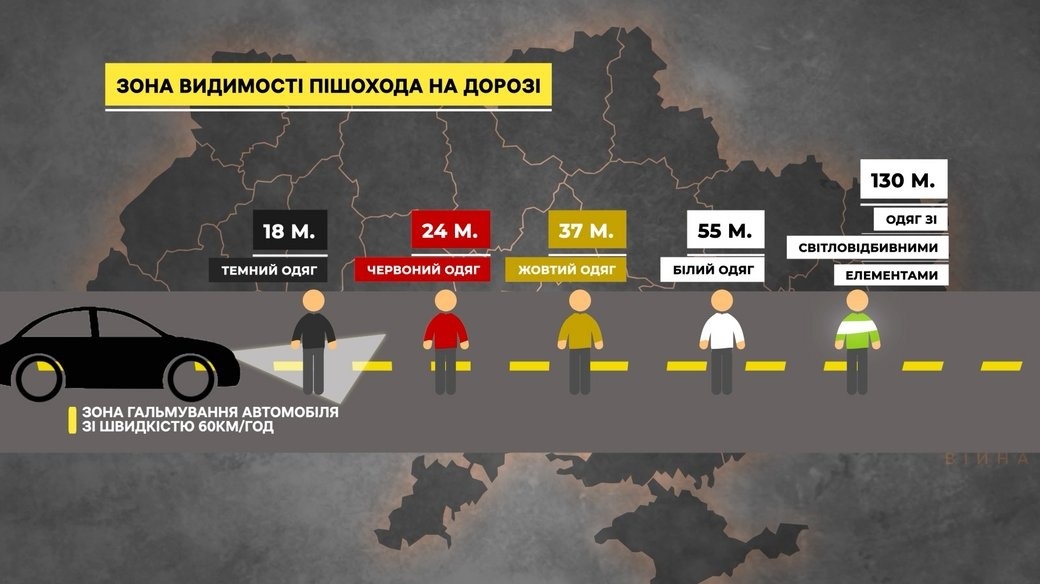 Як пішоходу бути видимим для водія