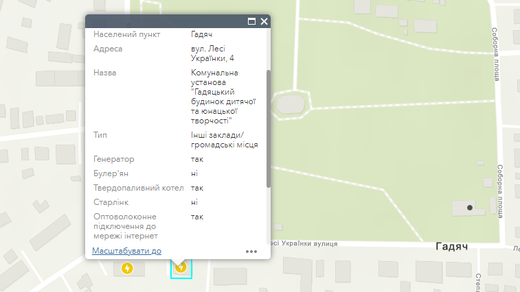 Пункти незламності у Гадячі