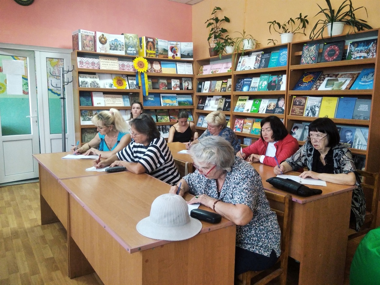 На заняття до Наталії Рой приходили не лише вимушені переселенці, а й гадячни. 