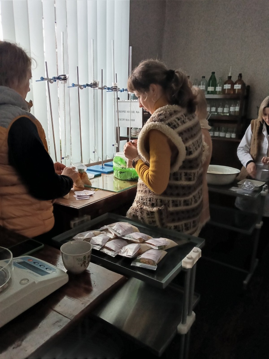 Процес фасування.