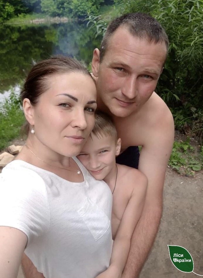 Олександр Линник з родиною