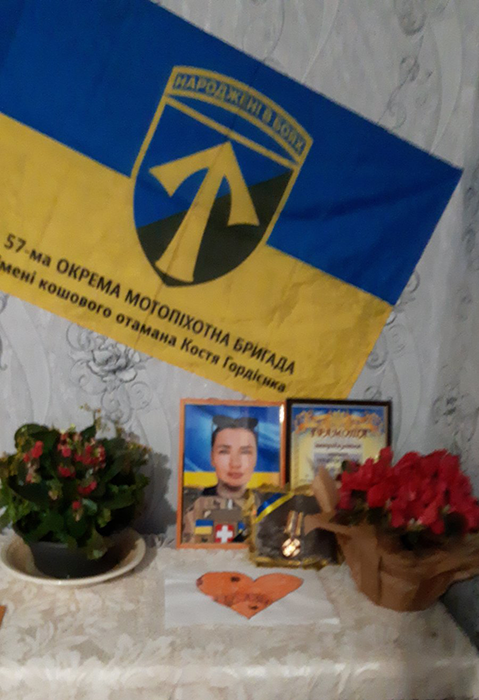 Тамара Верба облаштувала куточок пам’яті. 